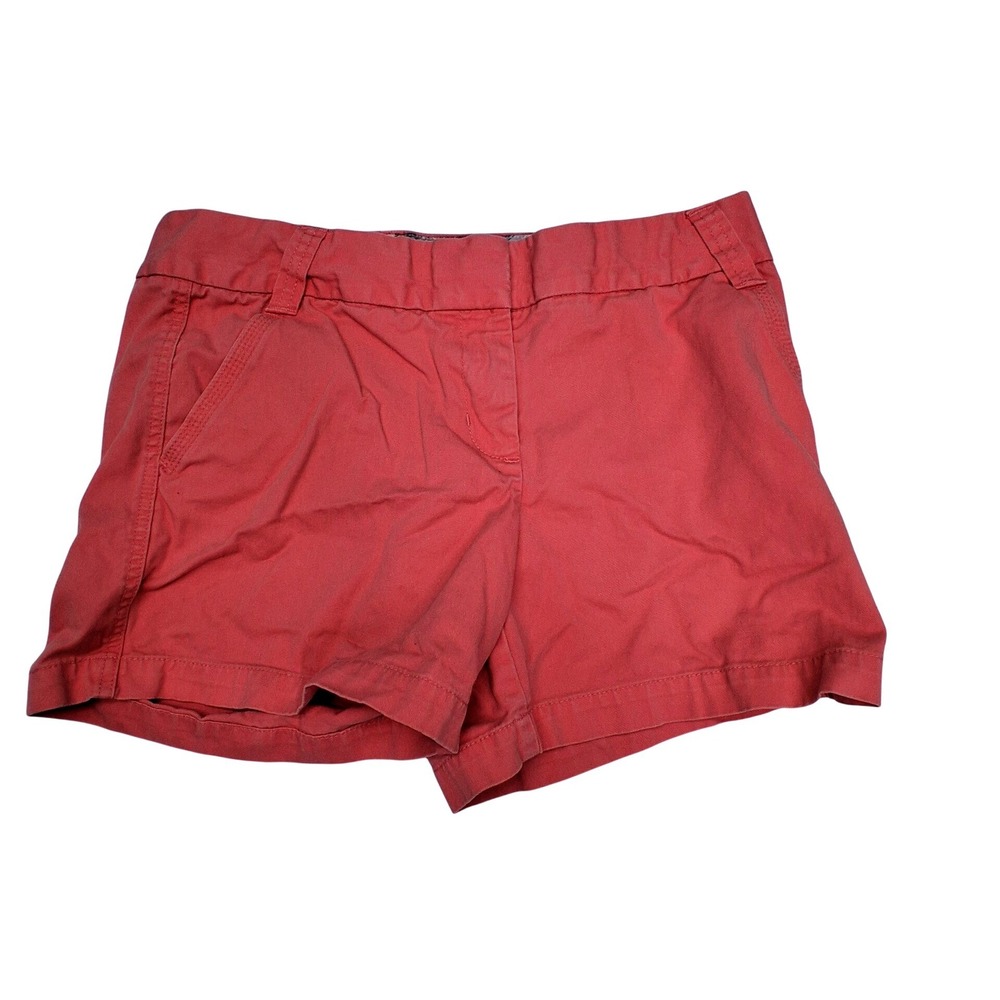 J.Crew Chino Shorts 10 Pink Weathered Cotton Preppy Summer Classic